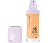 Maybelline New York Super Stay up to 30HR Lumi-Matte Foundation, Medium-Full Coverage, Vegan Formula*, Amino Acids, Niacinamide, Vitamin E, All Day Wear - Shade: 132