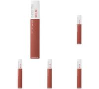 Maybelline Superstay Matte Ink Longlasting Liquid, Brown Nude Lipstick, Up to 12 Hour Wear, Non Drying, 70 Amazonian, 5 ml (Pack of 5)
