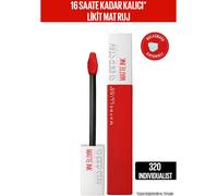 Maybelline Superstay Matte Ink Orange Red Liquid Lipstick 320 Individualist