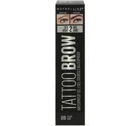Maybelline New York Eyebrow Gel, Tattoo Brow Waterproof Eyebrow Gel, No. 08 Black, 5 ml