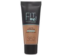 Maybelline Fit Me Foundation, Medium Coverage, Blendable With a Matte and Poreless Finish, For Normal to Oily Skin, Shade: 352 Truffle, 30ml