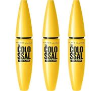 Maybelline Volum' Express The Colossal Mascara 100% Black 3 x 10.7ml - NEW