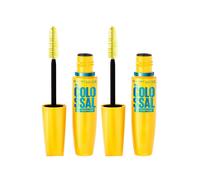 Maybelline Volum' Express The Colossal Waterproof Mascara Makeup Volumizing No Clump Mascara Glam Black 0.31 Fl Oz (Pack of 2)
