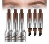 Maybelucky Eyebrow Brush,Brow-Fection Angled Brush & Dip-Chocolate, Natural Makeup Eye Brow Pencil,Anti-Smudge Eyebrow Makeup Brush, Portable Waterproof Matte Eyebrow Brush Kit(TAUPE)