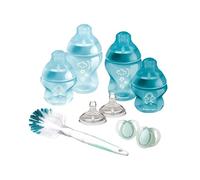 Mayborn Group CTN Advanced Newborn Baby Starter Set, Anti-Colic BPA-Free with Breast-Like Silicone Teat |2 x 150ml, 2 x 260ml Bottles 2 x Soother 2 x Medium Flow & Cleaning Brush | 0+ Months Blue