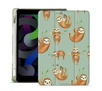 MAYCARI Cute Sloth Case for iPad Pro 11 inch, Auto Sleep/Wake, Soft TPU Back Protective Case