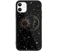 MAYCARI Star and Moon Phone Case Compatible with iPhone SE 2020/7/8, Planet Sky Star Aesthetic Graphic Design with Slim Soft TPU Hard Back Protective Phone Case for Girls Women Men