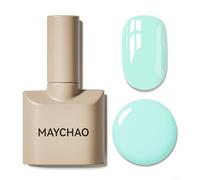 MAYCHAO 15ML Gel Nail Polish 1Pc Green Gel Nail Polish Soak Off UV LED Aqua Nail Varnish Nail Art Starter Manicure Salon DIY at Home, 0.5 OZ