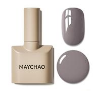 MAYCHAO 15ML Gel Nail Polish, Taupe Gel Nail Polish, Soak Off UV LED Nail Varnish Nail Art Starter Manicure Salon DIY at Home, 0.5 OZ