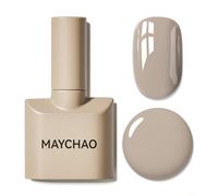 MAYCHAO Gel Nail Polish, 15ML Milk Tea Gel Polish, Soak Off UV LED Nail Varnish Nail Art Starter Manicure Salon DIY at Home, 0.5 OZ