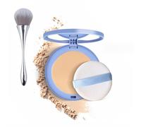 Maycheer Face Powder,Maycheer Foundation Makeup,Setting Powder Frosting to Hide Pores,Lasting Waterproof Oil Absorbing Pressed Powders Compact for Face (02, 1pcs)