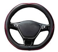 Mayco Bell Flat Bottom Steering Wheel Cover Anti-Slip,Safety,Soft,Breathable,Durable,Full Surround,Comfortable Grip Microfiber Leather (D Shape, Wine Red)