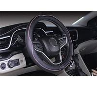 Mayco Bell Large Size Steering Wheel Cover Anti-Slip,Safety,Soft,Breathable,Durable,Full Surround,Comfortable Grip Microfiber Leather (15.5-16 inch, Black Pink)