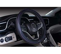 Mayco Bell Large Size Steering Wheel Cover Anti-Slip,Safety,Soft,Breathable,Durable,Full Surround,Comfortable Grip Microfiber Leather (15.5-16 inch, Black Purple)