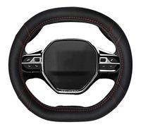 Mayco Bell Microfiber Leather Car Steering Wheel Cover Fit for Peugeot 4008 5008 2016-2019 508 208 2019 e-208 (Black Red Line)