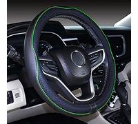 Mayco Bell Small Size Steering Wheel Cover Anti-Slip,Safety,Soft,Breathable,Durable,Full Surround,Comfortable Grip Microfiber Leather (14-14.25 inch, Green)