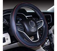 Mayco Bell Small Size Steering Wheel Cover Anti-Slip,Safety,Soft,Breathable,Durable,Full Surround,Comfortable Grip Microfiber Leather (14-14.25 inch, Wine Red)