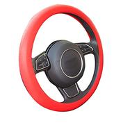 Mayco Bell Unisex's Auto Interior Decorate Multicolor Diameter 38cm Antiskid Silica gel Car Cute Steering Wheel Covers For Women Accessories For Girls Red