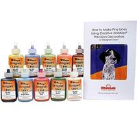 Mayco Designer Liner Ceramic Glaze Writers - 1.25 Ounce Each, Kit of All 10 Colors Plus Free Instructional Booklet