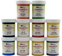 Mayco Underglaze Set 1 - Set of 10 - Assorted Colors in 2 Ounce Jars with Free How to Paint Bisque Book