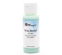 Mayco Wax Resist for ceramics 2 oz. bottle Wax Resist acts to repels glaze from the surface to which it is applied.