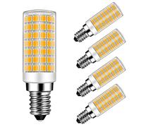 MAYCOLOR E14 LED Light Bulb 9W Equivalent to 75W, Warm White 3000K, 750 LM, E14 Corn LED Light Bulb for Chandeliers, Crystal Chandeliers, Not Dimmable, 4 Pack