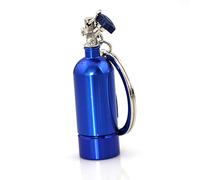 maycom Creative Turbo Keychain Fashion Mini Nitrous Oxide Bottle Keyring Key Chain Ring Keyfob LED Light Emergency Lighting Function (Blue)