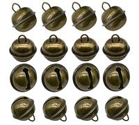Maydahui 100 PCS Bronze Jingle Bell 1 Inches Vintage Copper Bell Antique Decorative Tone for Christmas Tree Crafts Decoration DIY Bells Pet Dog Cat