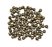 Maydahui 100 PCS Small Jingle Bell 1/2 inches Vintage Bronze Mini 10mm Alloy Beads DIY for Christmas Jewelry Findings Sewing Wedding Doors Crafts
