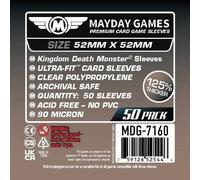 Mayday Clear Premium Card Sleeves 52mm x 52mm (50)
