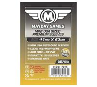 Mayday Games 41 x 63 mm SLEEVES Mini USA Premium Card Game (Pack of 50)