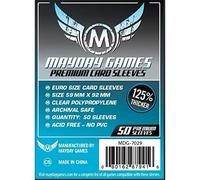 Mayday Games 59 x 92 mm SLEEVES Euro Premium Card Game (Pack of 50)