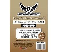 Mayday Games Premium Card Sleeves - Mega Civilization (75X105Mm) (50 Sleeves)