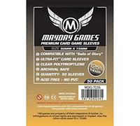 Mayday Games Sails of Glory Sleeves - 50 Premium Clear 50 x 75 mm (Pack of 50)
