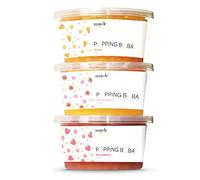 Mayde Bursting Popping Boba Pearls, Strawberry, Mango, Passion Fruit - 3 Flavor Party Kit (490 gms, 3 pack)