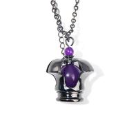 MayDee Madoka Soul Gem Necklace - Anime Magicas Soul Gem Pendant Necklace - Magicas Cosplay Accessories