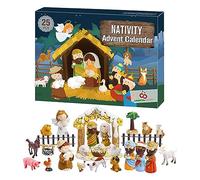 mayDONG Nativity Scene Advent Calendar Set, 24 Days of Christmas Nativity Scene, Christian Religious Advent Calendar Countdown