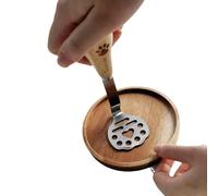 MayeBridge Mini Avocado Masher, Mini Potato Mashers with Wood Non Slip Handle Stainless Steel Bean and Potato Masher Small Food Masher Lightweight Kitchen Tool (Cat' Paw A)