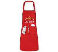 MaYee Waterproof Kitchen Aprons Adult THE QUEEN - Adjustable Cooking Aprons with Pockets Baking Gardening Restaurant BBQ Chef Apron for Women Men