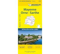 Mayenne, Orne, Sarthe - Michelin Departemental Map 310