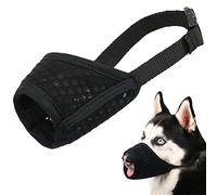 Mayerzon Dog Muzzle, Puppy Soft Mesh Muzzle for Small Medium Large Dogs Chihuahua Poodles Beagle Dachshund Corgis Labrador for Biting Chewing Grooming That Allows Panting Drinking