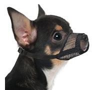 Mayerzon Dog Muzzle, Soft Mesh Muzzles for Small Medium Large Dogs Chihuahua Poodle Husky Labrador Retriever, Breathable Dog Mouth Guard for Biting Chewing Grooming, Allow Panting Drinking
