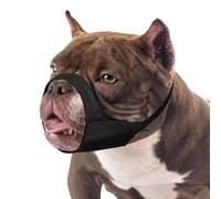 Mayerzon Pitbull Muzzle, Soft Muzzle for American Bully Bulldog Boxers Rottweilers, Anti Fierce Barking Biting Chewing Mouth Guard for Medium Large Short Snout Dogs in Grooming Walking Vet Visits