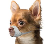 Mayerzon Short Muzzle for Chihuahua Shih Tzu American Boxer Muzzle Soft Fabric Muzzle for Grooming, Veterinary Visits, Prevent Bite, Chewing and Fighting