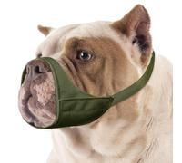 Mayerzon Short Muzzle for Chihuahua, Shih Tzu, American Boxer, Soft Cloth Muzzle for Grooming, Veterinary Visits, Prevents Bite, Chewing and Fighting