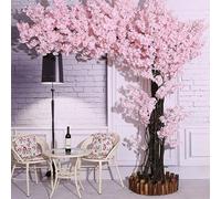 MAYFABD Artificial Cherry Blossom Tree Cherry Blossom Tree Handmade Gorgeous Fake Vines Flowers For Home Wedding Party Garden Office Christmas Decoration for Indoor and Outdoor,A,200x200cm