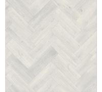 Mayfair 009S Light Grey Wood Herringbone Effect Turbo Vinyl Flooring | - 4m x 3m (13ft1" x 9ft10")