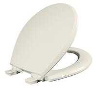 Mayfair 847SLOW 346 Kendall Slow-Close, Removable Enameled Wood Toilet Seat That Will Never Loosen, Biscuit, Round