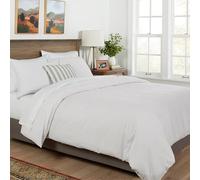 Mayfair Linen 100% Egyptian Cotton Duvet Cover Set Twin/TwinXL Size - Luxury 800 Series Tranquil Collection Cotton Duvet Cover Set (Silver), Soft, Cooling Comforter Covers with Zipper Closure