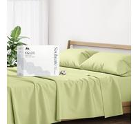 Mayfair Linen Hotel Collection Egyptian Cotton 500 Thread Count 4 Piece Sheet Set (1 Flat Sheet 1 Fitted Sheet And 2 Pillow Cases) TwinXL Sage Green